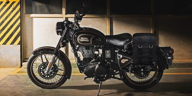 La Royal Enfield Classic 500 Tribute Black