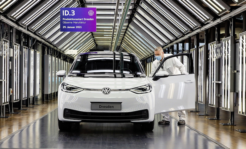 El ID.3 eléctrico de Volkswagen, en Dresde