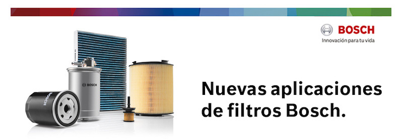 Nuevas aplicaciones Bosch para las familias de Filtros de Aire y Aceite