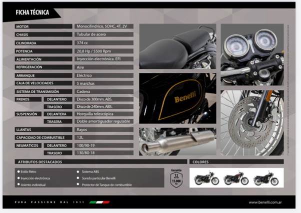 Nueva Benelli Imperiale 400