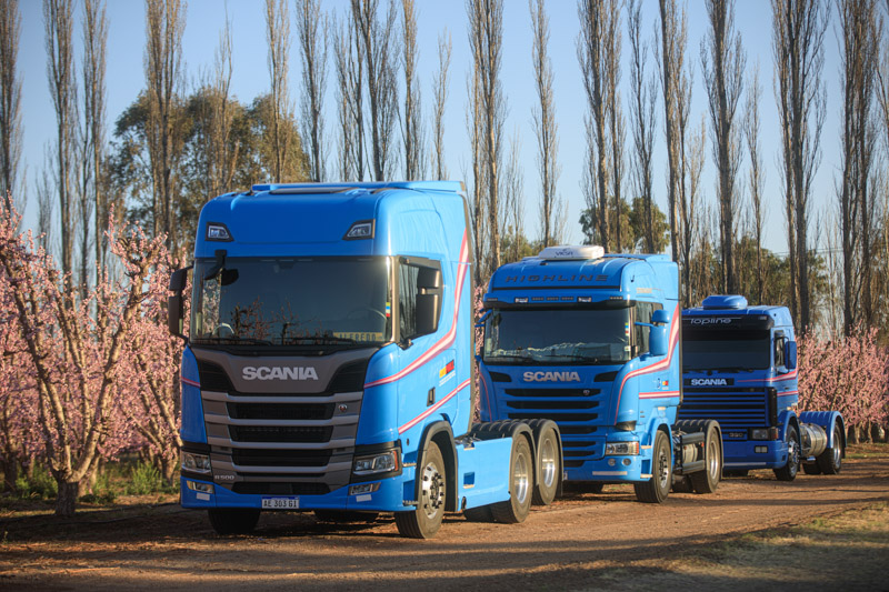 Tres Scania y un viaje a través del tiempo