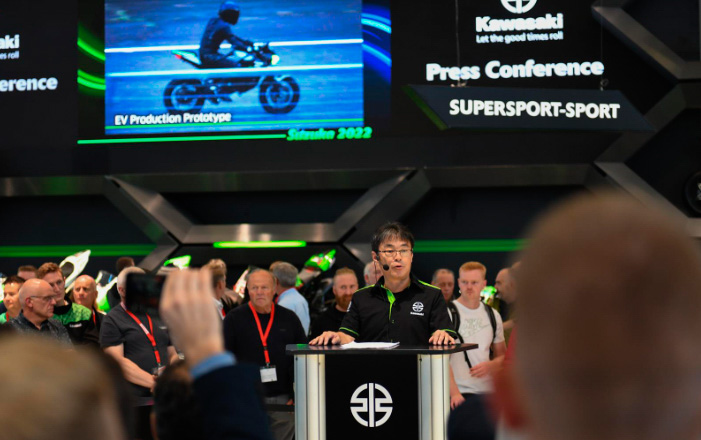 El prototipo eléctrico Kawasaki