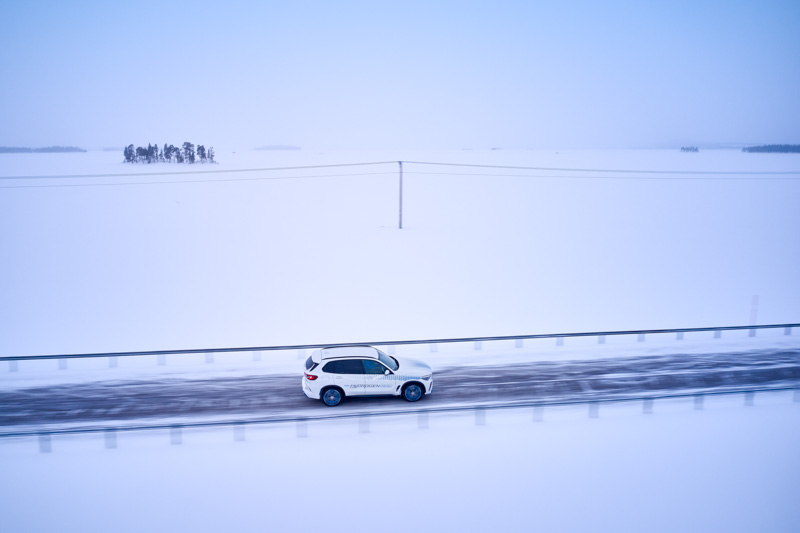 Pruebas de invierno para el BMW IX5 Hydrogen