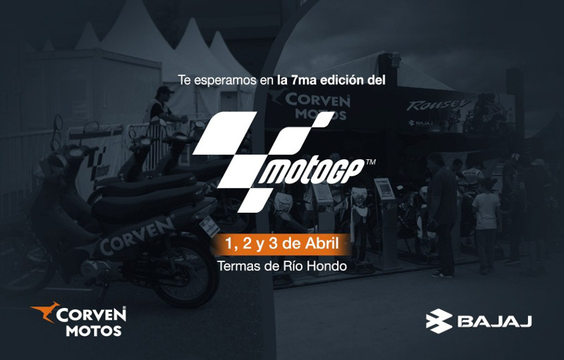 Corven y Bajaj nuevamente presentes en el MotoGP