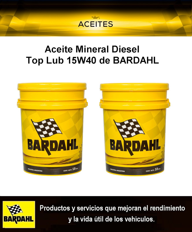 Aceite Mineral Diesel Top Lub 15W40 de BARDAHL