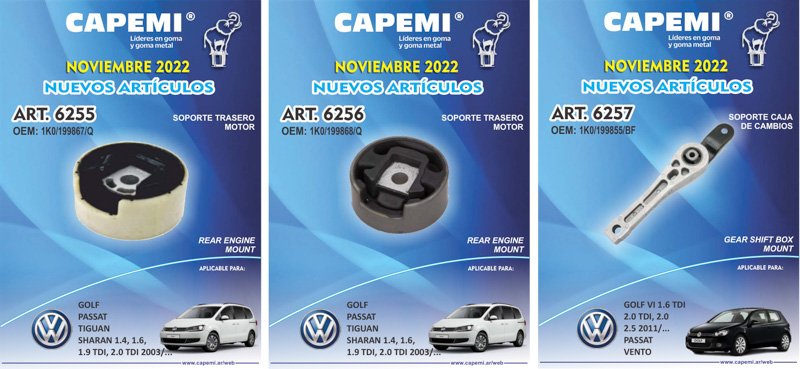 CAPEMI, soportes de Motor y Caja, para Volkswagen
