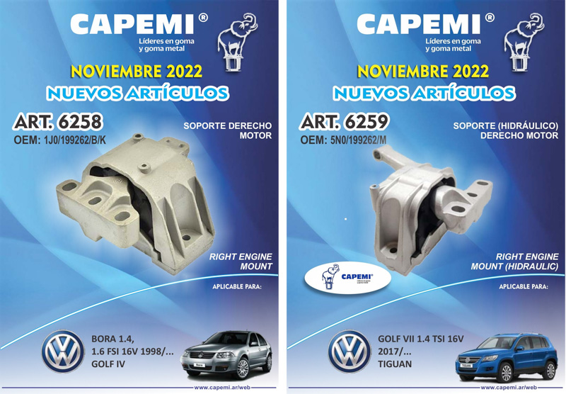 CAPEMI, soportes de Motor y Caja, para Volkswagen