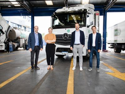 Autoridades globales de Mercedes-Benz en Argentina