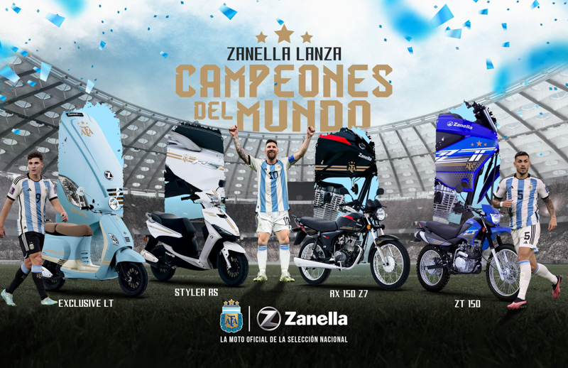 Zanella lanza ''Campeones del Mundo''