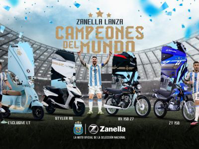 Zanella lanza ''Campeones del Mundo''