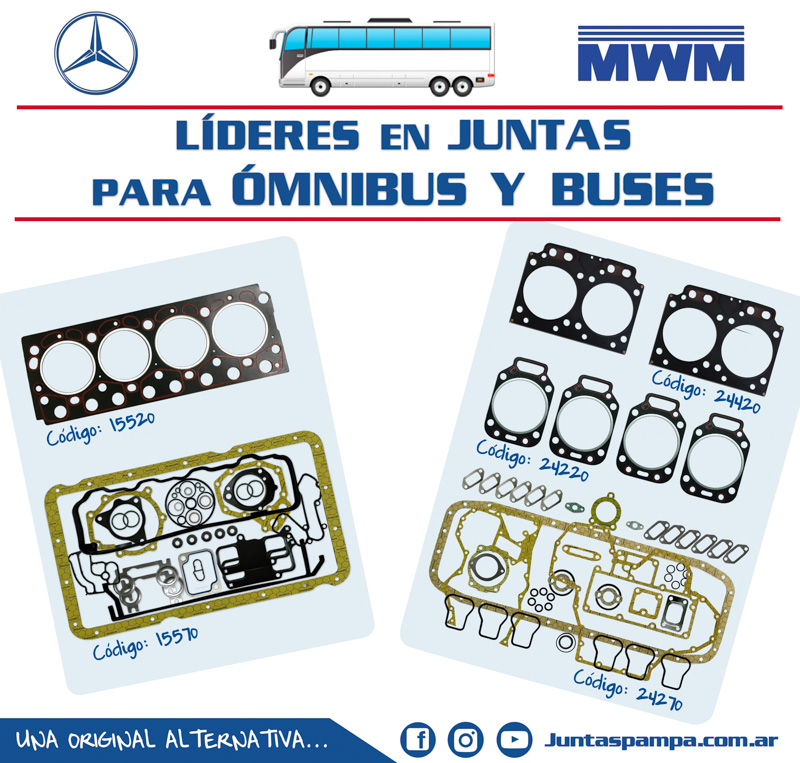 Juntas Pampa para omnibus y Buses