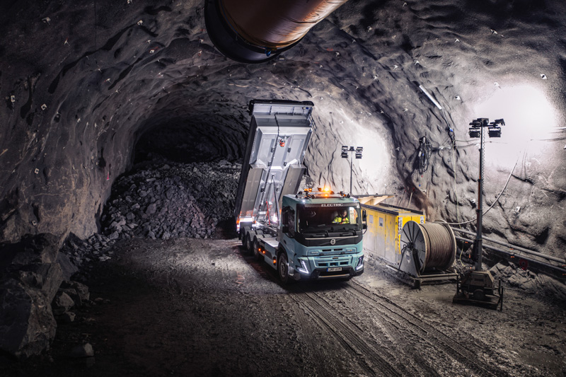 Volvo y Boliden, camiones eléctricos para minería