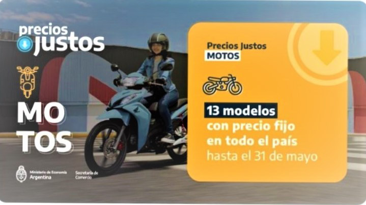 Precios congelados para 13 modelos de motos