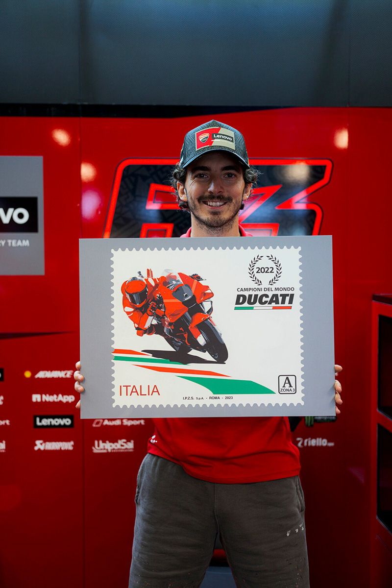 Ducati celebra su título en MotoGP con un sello especial