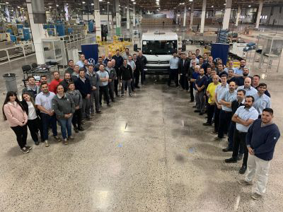 El primer camión Volkswagen ensamblado en Argentina