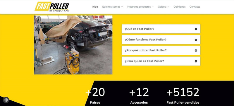Nuevo sitio internacional del Fast Puller de Martech Car