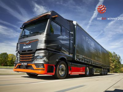 El e-Truck de MAN premiado por su diseño