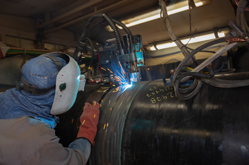 Gasoducto Nestor Kirchner: soldaduras verificadas