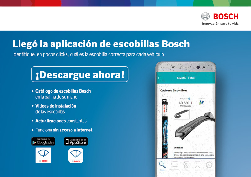 Bosch: Rol de las Escobillas limpiaparabrisas