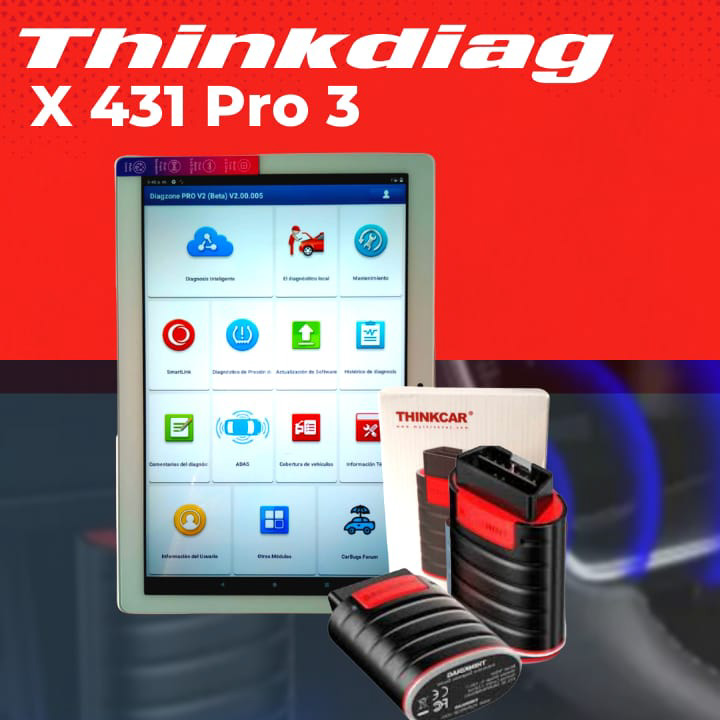 Autotrónica La Plata: Think Diag Diag Zone X-431 Pro 3 