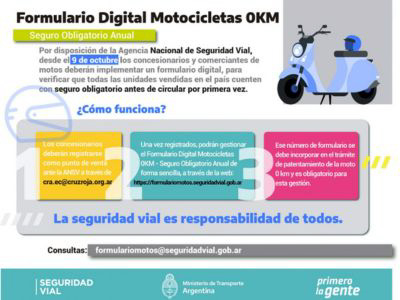 Seguro obligatorio para motos