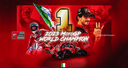 Francesco Bagnaia y Ducati Campeones del mundo de MotoGP 2023