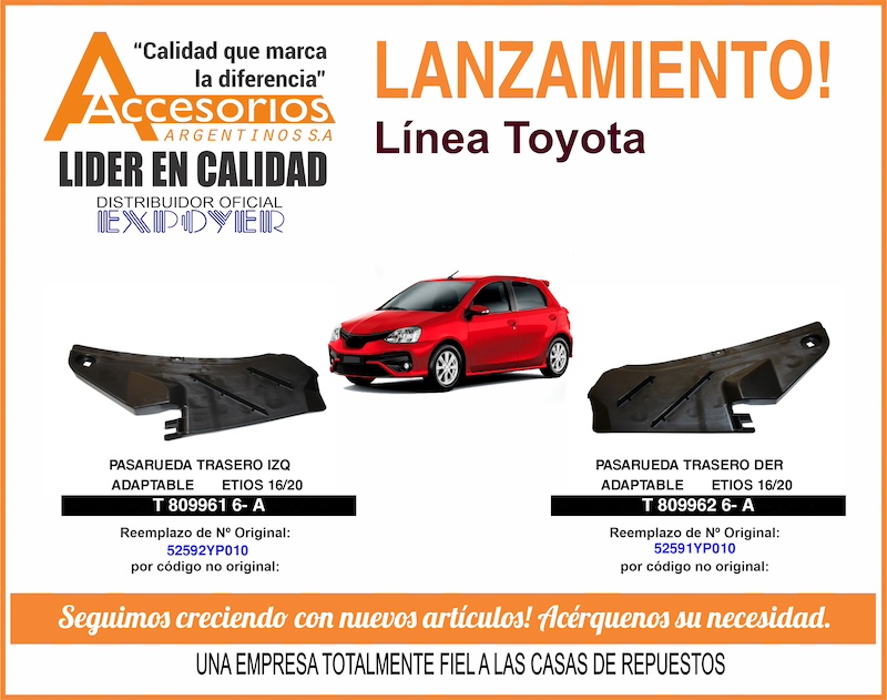 Accesorios Argentinos: Pasarueda y Manopla reg. respaldo butaca