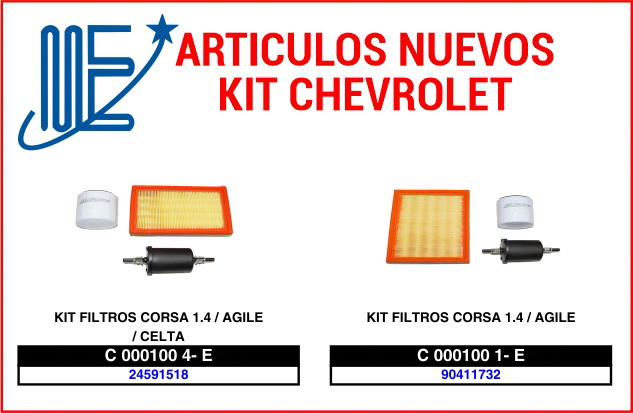 Novedades Expoyer: Kit de correas VW y Kit de filtros GM