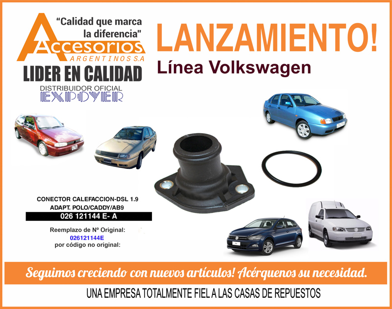 Accesorios Argentinos: Conector calefacción y Encauzador