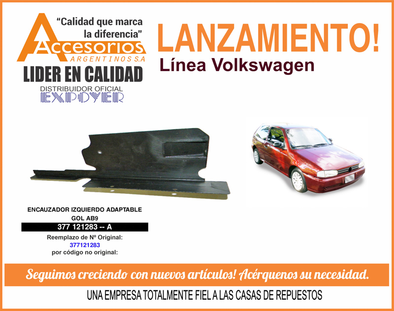 Accesorios Argentinos: Conector calefacción y Encauzador