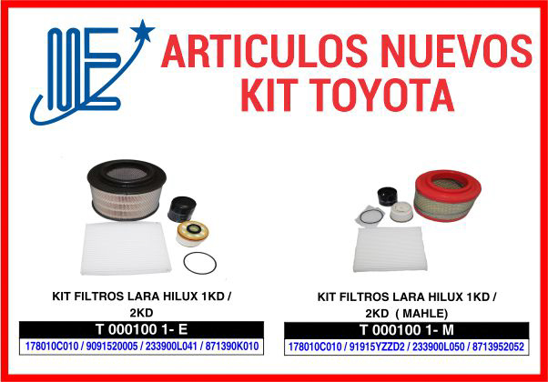 Expoyer: Nuevos Kits de Filtros para Fiat, Toyota y VW