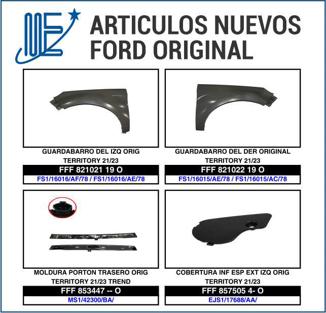 Novedades Expoyer para Ford original
