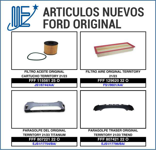 Novedades Expoyer para Ford original
