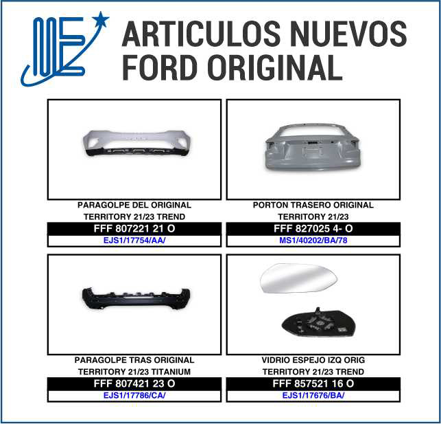 Novedades Expoyer para Ford original