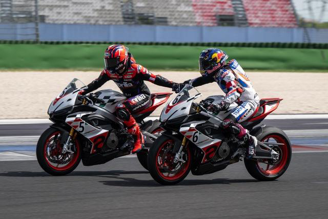Aprilia RS 660 sorprendió en la pista de Misano
