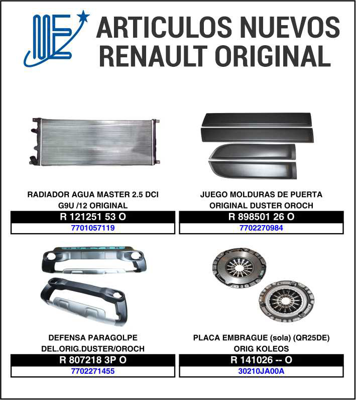 Expoyer: Nuevos artículos originales Renault