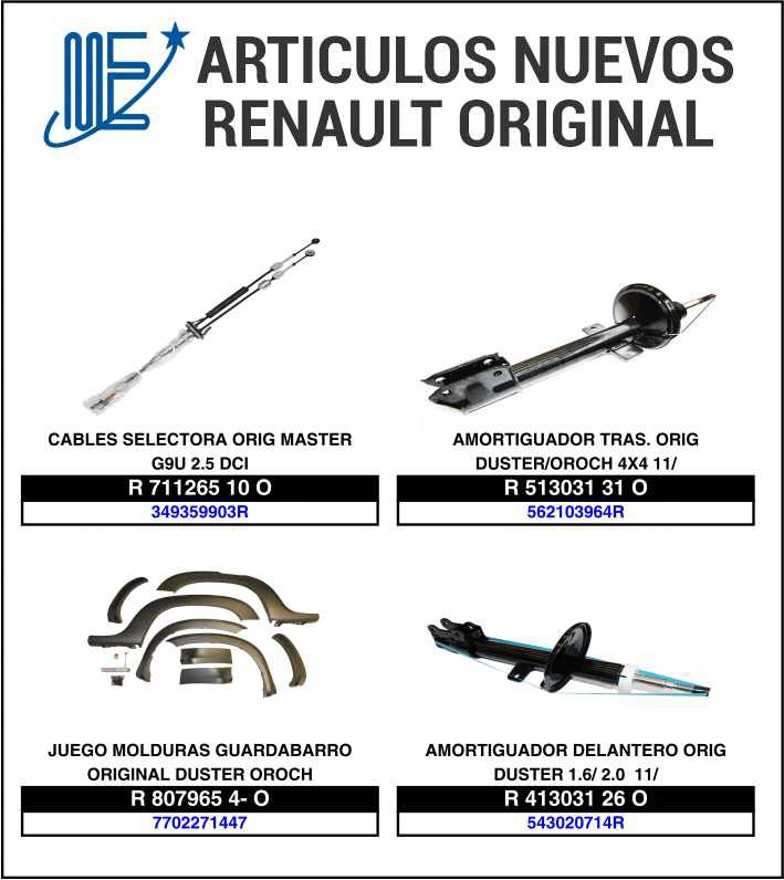 Expoyer: Nuevos artículos originales Renault