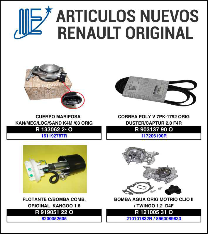 Expoyer: Nuevos artículos originales Renault
