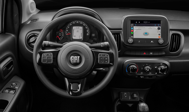 El equipamiento del Fiat Mobi Trekking
