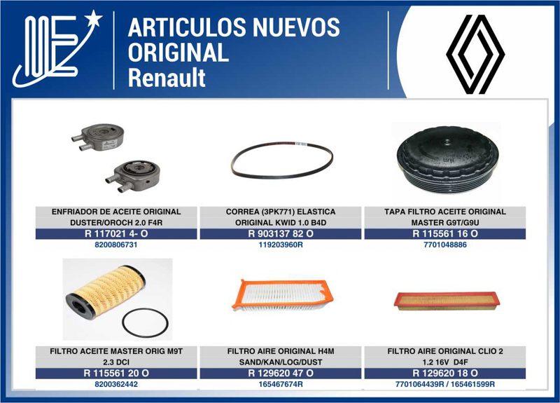 Expoyer: Novedades en piezas originales Renault