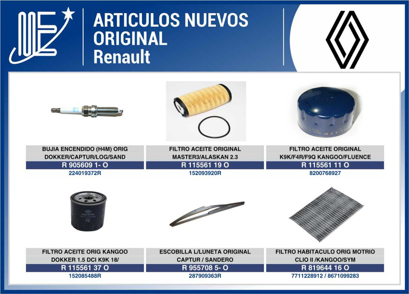 Expoyer: Novedades en piezas originales Renault