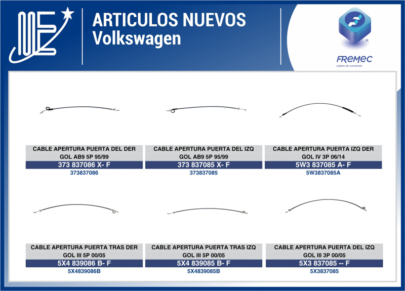 Expoyer incorpora nuevos repuestos para VW y Chevrolet