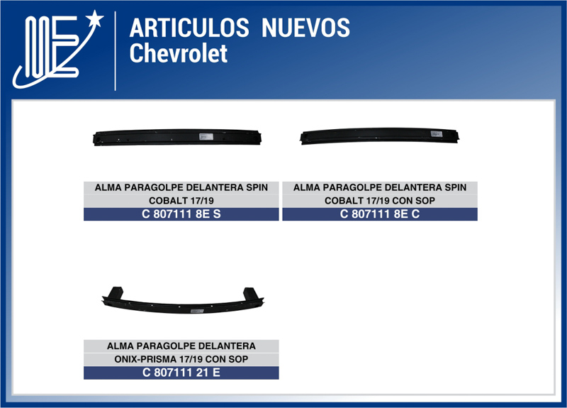 Expoyer incorpora nuevos repuestos para VW y Chevrolet