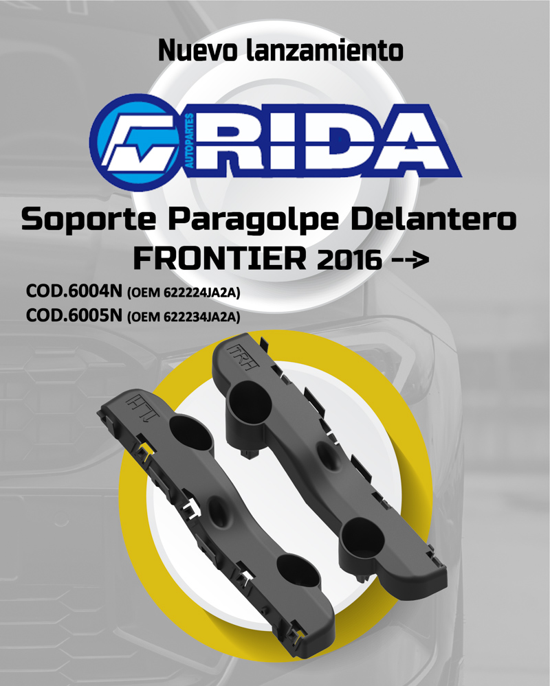 Nuevos lanzamientos de Rida Autopartes: soportes y tapas