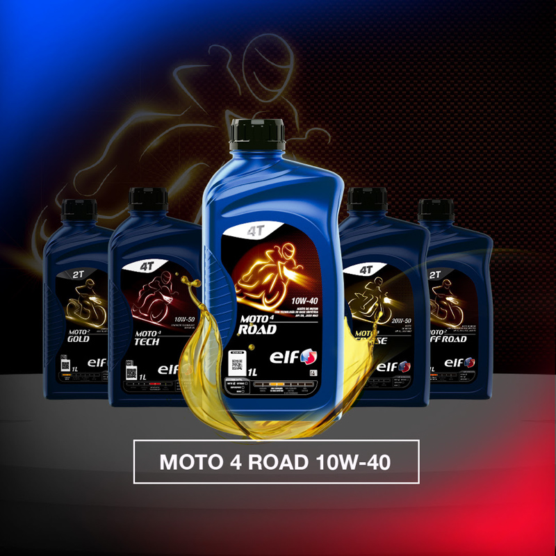 Moto 4 Road 10W-40: Nuevo lubricante para motos de Elf
