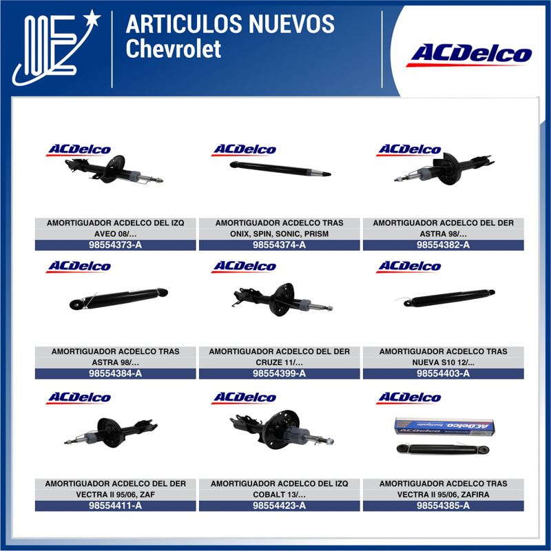 Expoyer presenta amortiguadores ACDelco para vehículos