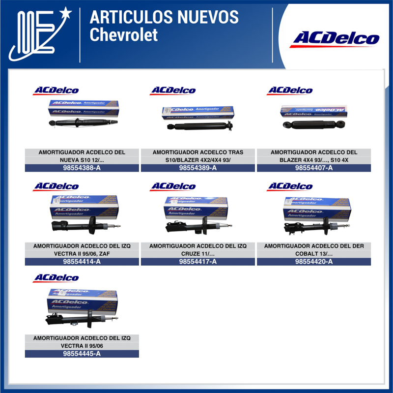 Expoyer presenta amortiguadores ACDelco para vehículos