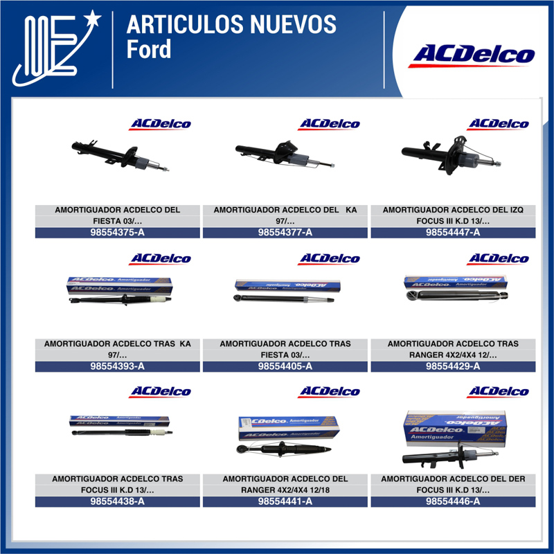 Expoyer presenta amortiguadores ACDelco para vehículos