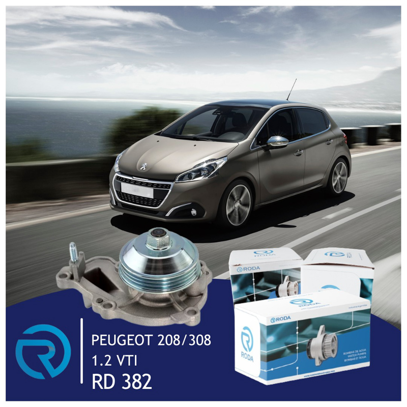 RODA amplía su oferta de bombas de agua para vehículos