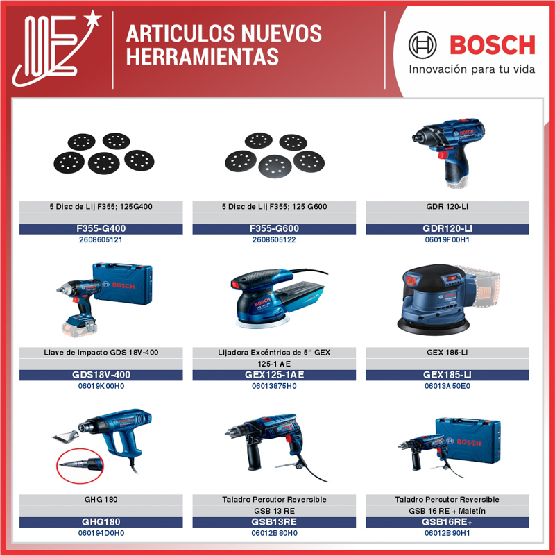 Expoyer suma nuevas herramientas Bosch a su catálogo